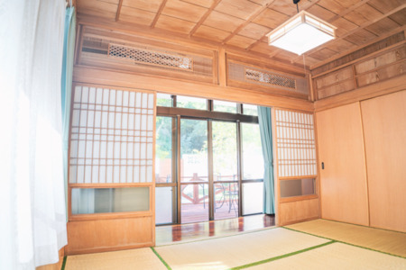 家族皆で眠れる和室